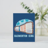 Badminton King Postkarte (Stehend Vorderseite)