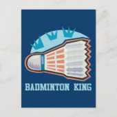Badminton King Postkarte (Vorderseite)