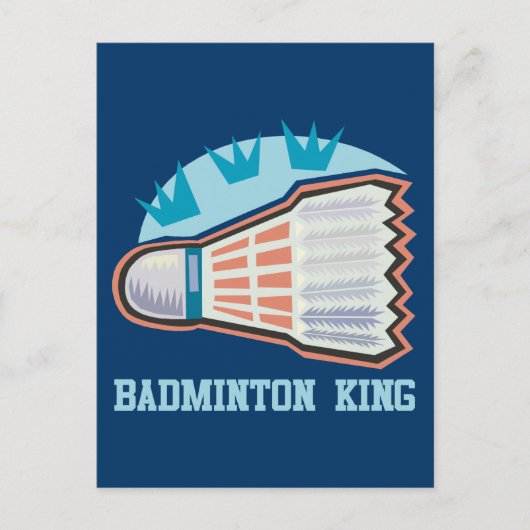 Badminton King Postkarte (Vorderseite)