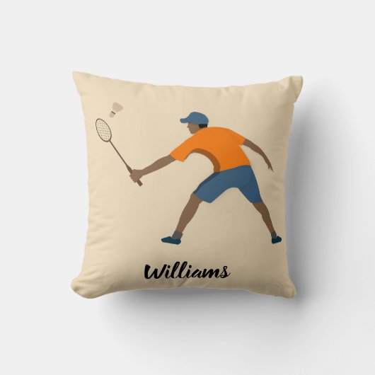 Badminton Kissen (Vorderseite)