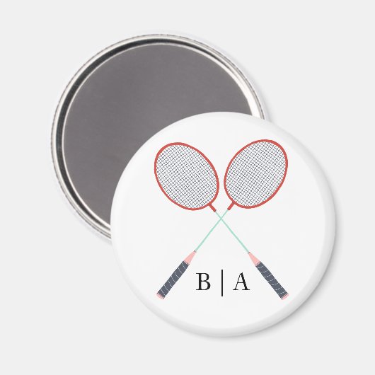 Badminton Kitchen Zubehör Racket Custom Magnet (Vorderseite/Rückseite)
