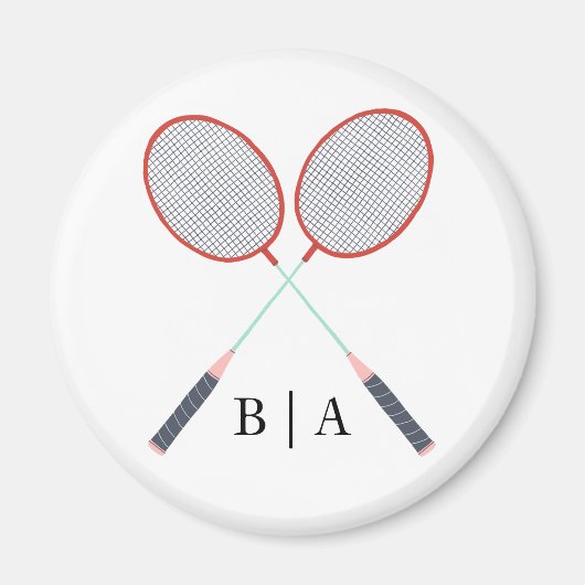Badminton Kitchen Zubehör Racket Custom Magnet (Vorne)