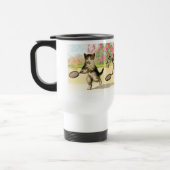 Badminton Kittens Vintag Art Reisebecher (Links)