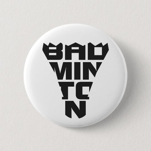 Badminton-Knopf Button (Vorderseite)