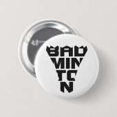 Badminton-Knopf Button (Vorne & Hinten)