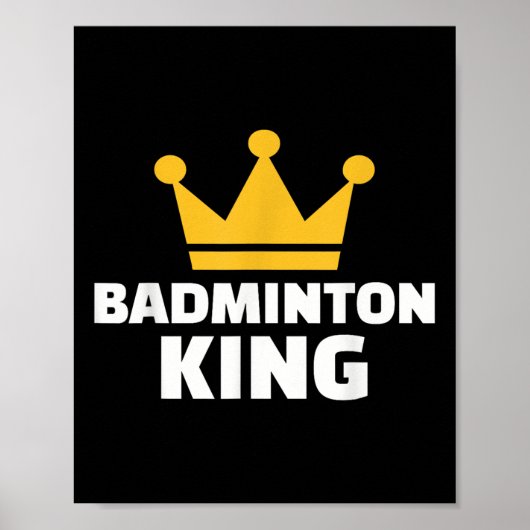Badminton König Poster (Vorne)