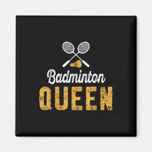 Badminton-Königin-Mutter Lustiger Badminton-Fan  Magnet