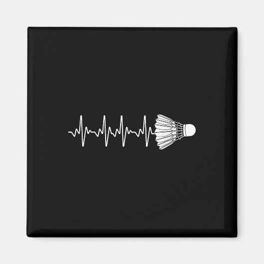 Badminton Kunst für Männer Frauen Badmintonliebhab Magnet (Vorne)