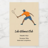 Badminton Lebensmitteletikett (Einzelnes Label)
