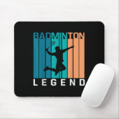 Badminton Legend Badminton Player Shuttle Sports S Mousepad (Mit Mouse)