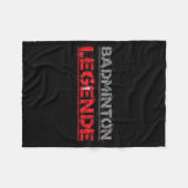 Badminton Legend Funny Badminton Geschenk Shuttle Fleecedecke (Vorderseite (Horizontal))