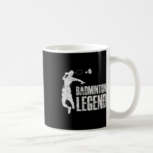 Badminton Legend _ Racket Shuttle _ Badminton Play Kaffeetasse (Rechts)
