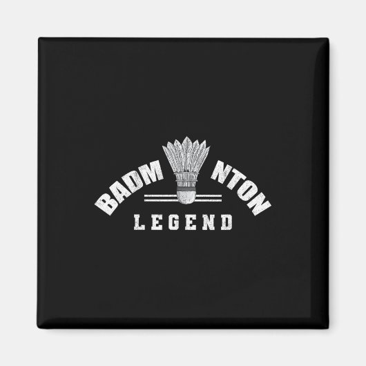 Badminton Legend Shuttle Birdie Badminton Magnet (Vorne)