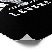 Badminton Legend Shuttle Birdie Badminton Poster (Ecke)