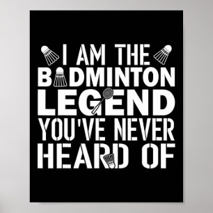 Badminton Legend Sie haben nie etwas von der Train Poster