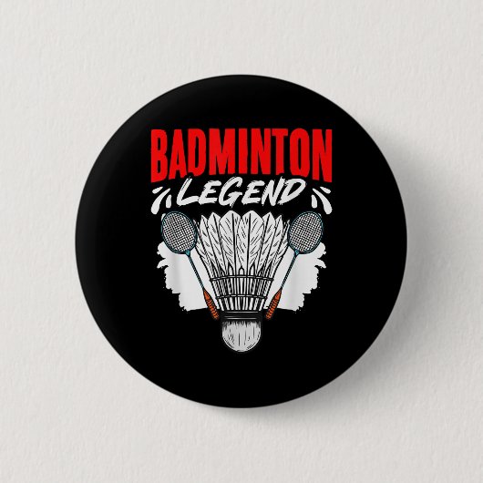 Badminton-Legende Shuttlesport Hobby Badminton Pla Button (Vorderseite)