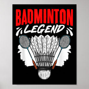 Badminton-Legende Shuttlesport Hobby Badminton Pla Poster