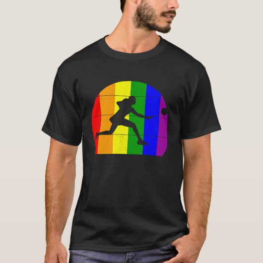 Badminton LGBTQ lesbian girls women gay players s T-Shirt (Vorderseite)