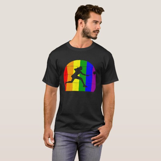 Badminton LGBTQ lesbian girls women gay players s T-Shirt (Vorne ganz)