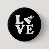 Badminton-Liebe Button (Vorderseite)