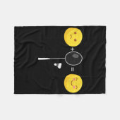 Badminton Liebe Happy Team Player Coach Funny Shut Fleecedecke (Vorderseite (Horizontal))