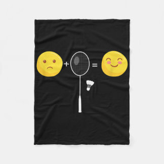 Badminton Liebe Happy Team Player Coach Funny Shut Fleecedecke