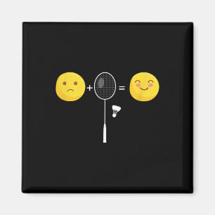 Badminton Liebe Happy Team Player Coach Funny Shut Magnet
