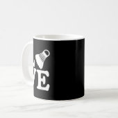 Badminton-Liebe Kaffeetasse (Vorderseite Links)