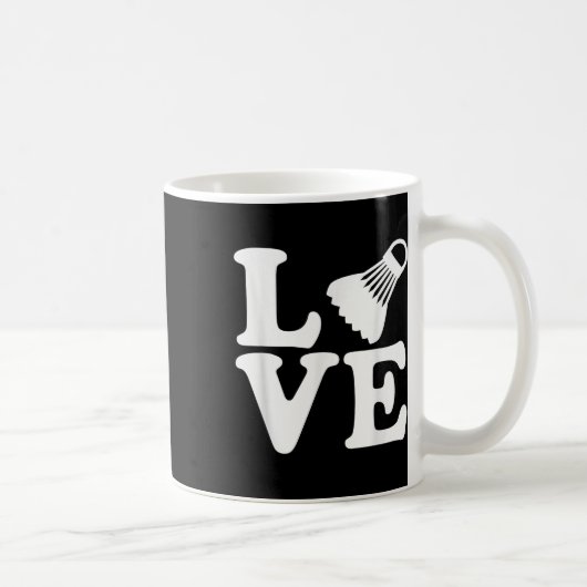 Badminton-Liebe Kaffeetasse (Rechts)