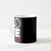 Badminton-Liebe Kaffeetasse (Vorderseite Links)