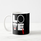 Badminton-Liebe Kaffeetasse (Links)