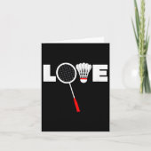 Badminton - Liebe Karte (Vorderseite)