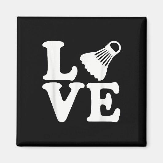 Badminton-Liebe Magnet (Vorne)