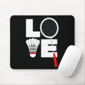 Badminton Liebe  Mousepad (Mit Mouse)