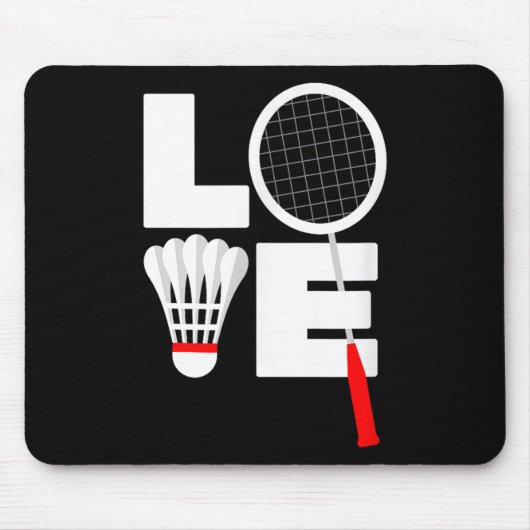 Badminton Liebe  Mousepad (Vorne)