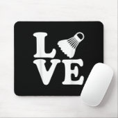Badminton Liebe Mousepad (Mit Mouse)