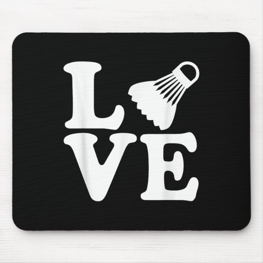 Badminton Liebe Mousepad (Vorne)