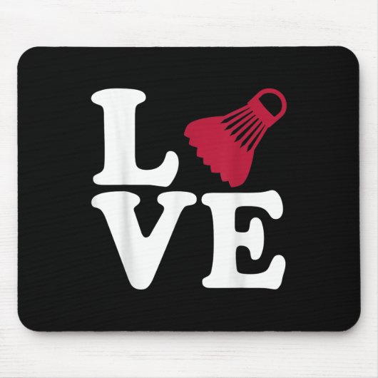Badminton Liebe Mousepad (Vorne)
