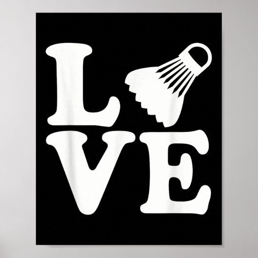 Badminton Liebe  Poster (Vorne)