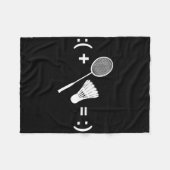 Badminton Liebe Shuttle Schläger Sport Badminton Fleecedecke (Vorderseite (Horizontal))