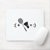 Badminton Liebe Shuttle Schläger Sport Badminton Mousepad (Mit Mouse)
