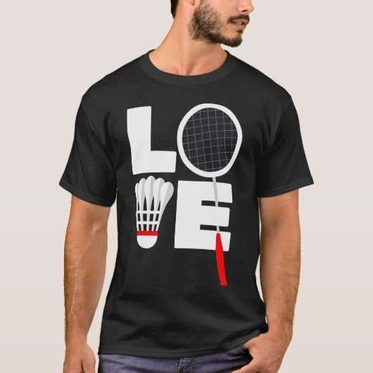 Badminton Liebe T-Shirt (Vorderseite)