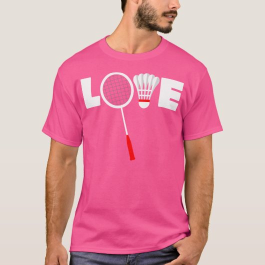 Badminton-Liebe T-Shirt (Vorderseite)