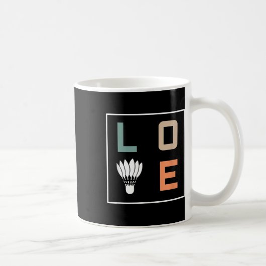 Badminton Liebe Team Player Coach Kaffeetasse (Rechts)