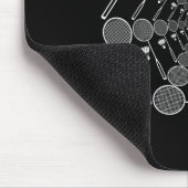 Badminton Liebe Team Player Coach Mousepad (Ecke)