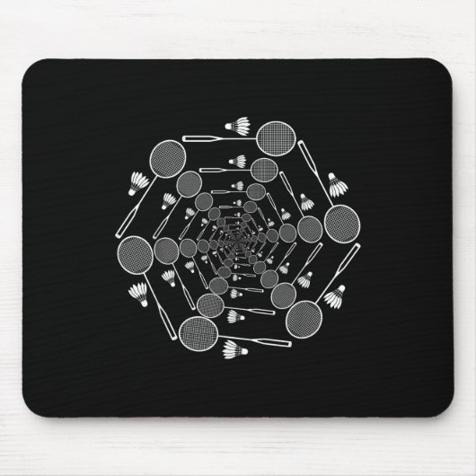 Badminton Liebe Team Player Coach Mousepad (Vorne)