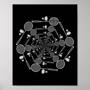 Badminton Liebe Team Player Coach Poster
