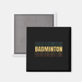 Badminton-Liebes-Team-Spieler-Trainer Magnet (Vorderseite/Rückseite)