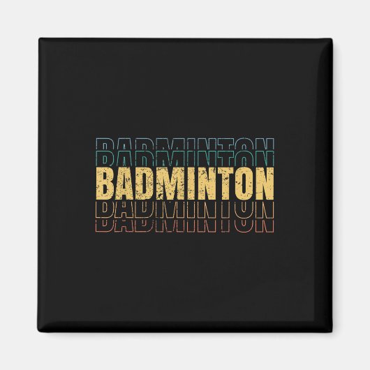 Badminton-Liebes-Team-Spieler-Trainer Magnet (Vorne)