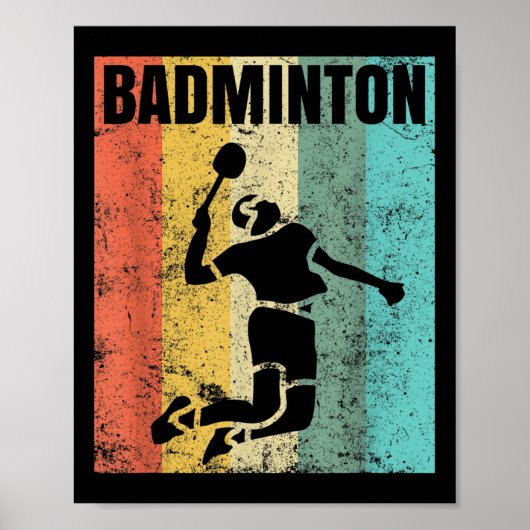 Badminton-Liebes-Team-Spieler-Trainer Poster (Vorne)